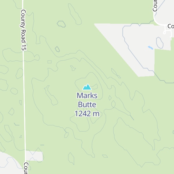 Map of Marks Butte