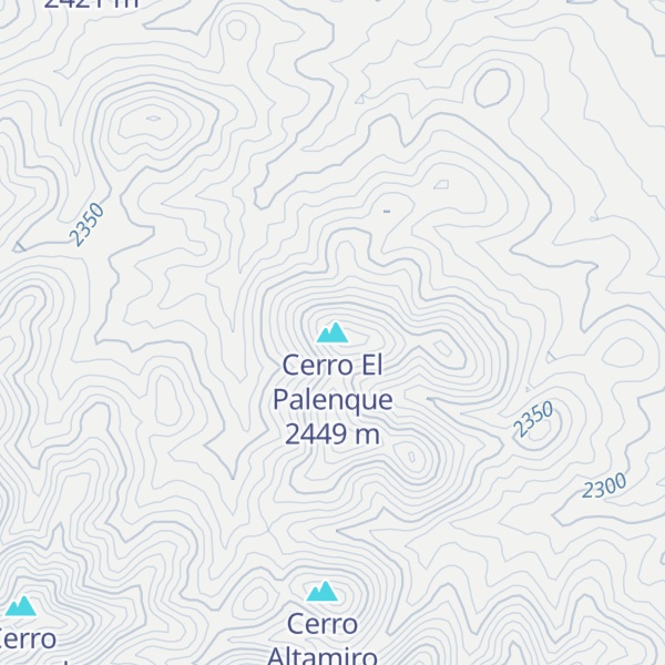 Map of Cerro El Palenque