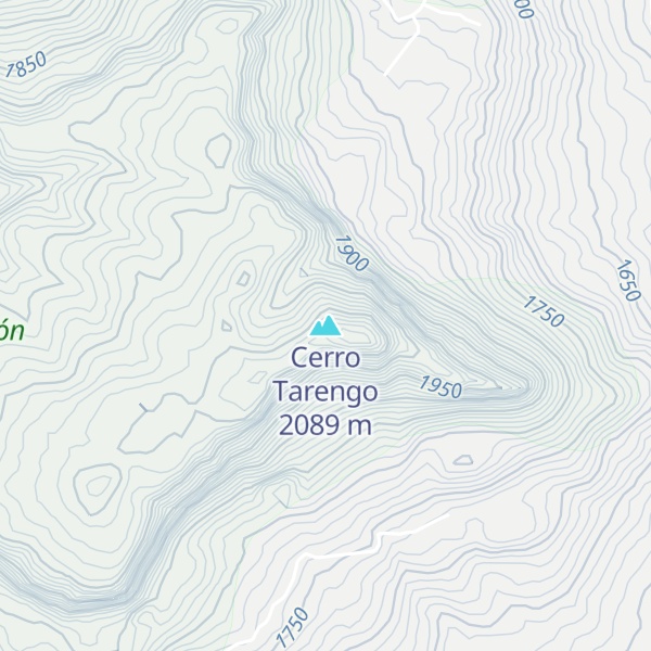 Map of Cerro Tarengo