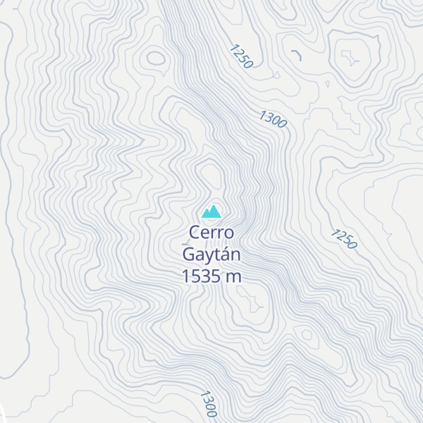 Map of Cerro Gaytán