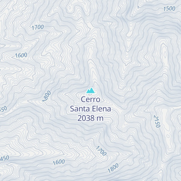 Map of Cerro Santa Elena