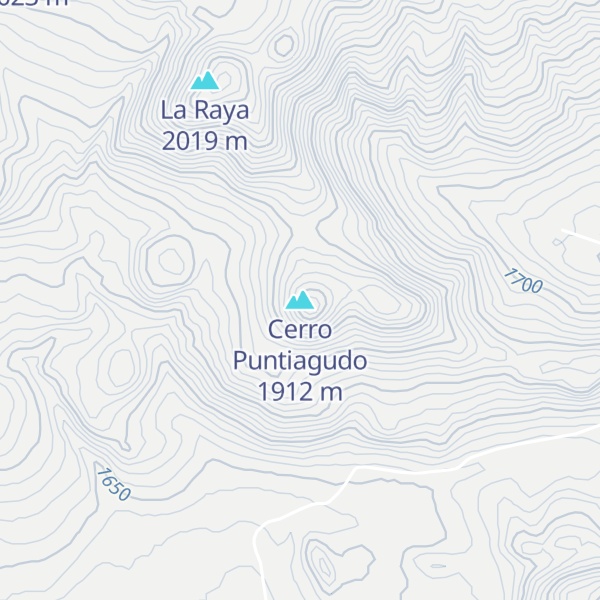Map of Cerro Puntiagudo