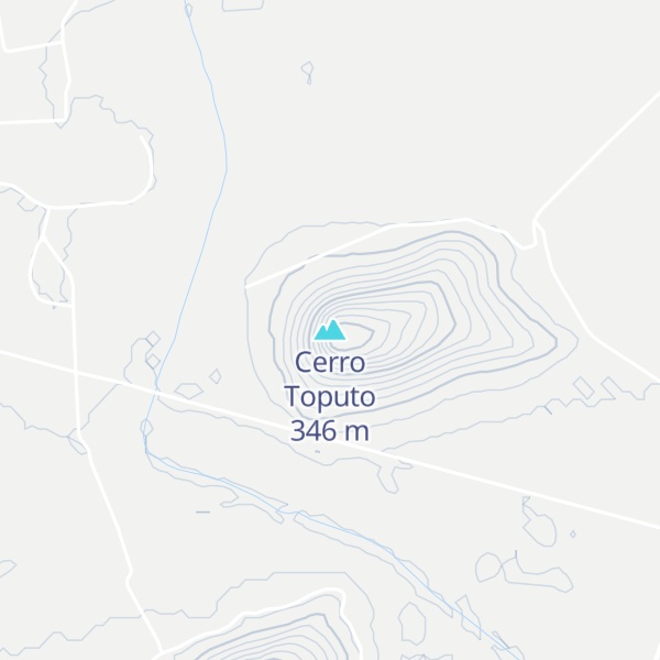 Map of Cerro Toputo