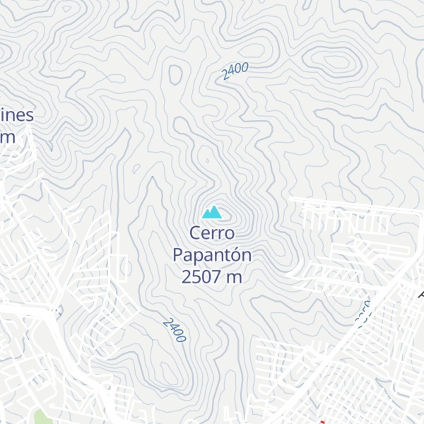 Map of Cerro Papantón