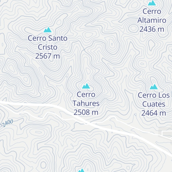 Map of Cerro Tahures