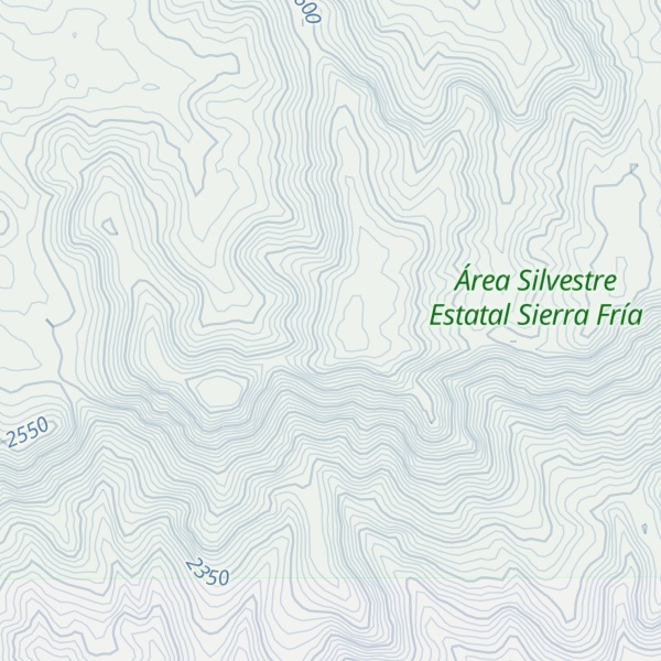 Map of Cerro La Calavera
