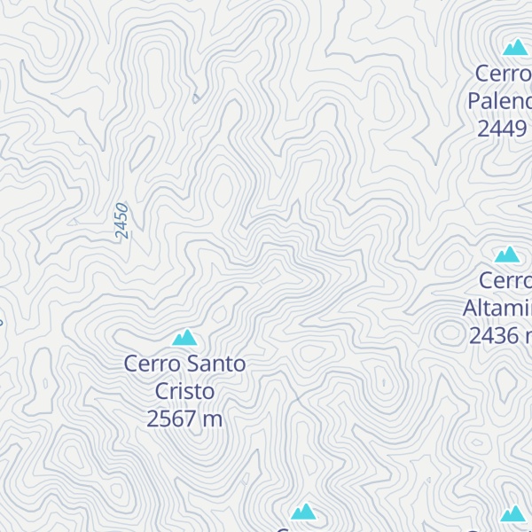 Map of Cerro Quemado
