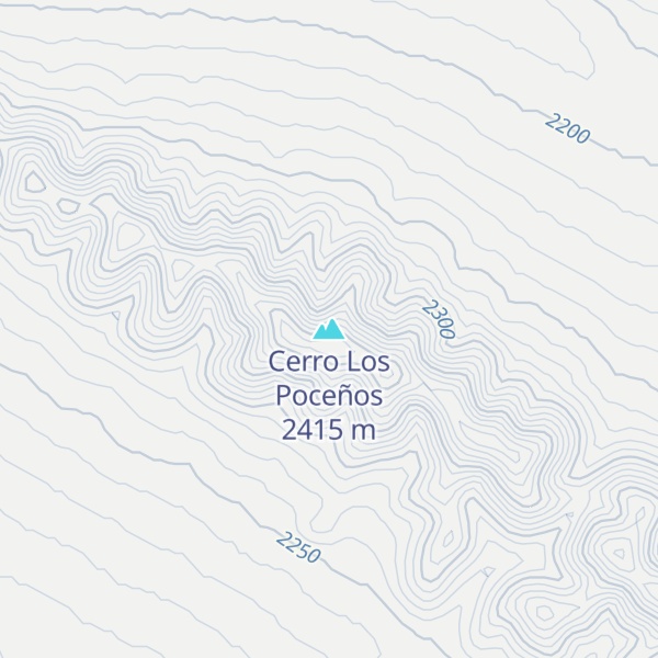 Map of Cerro Los Poceños
