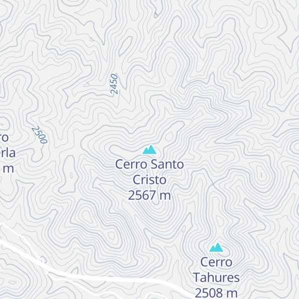 Map of Cerro Santo Cristo