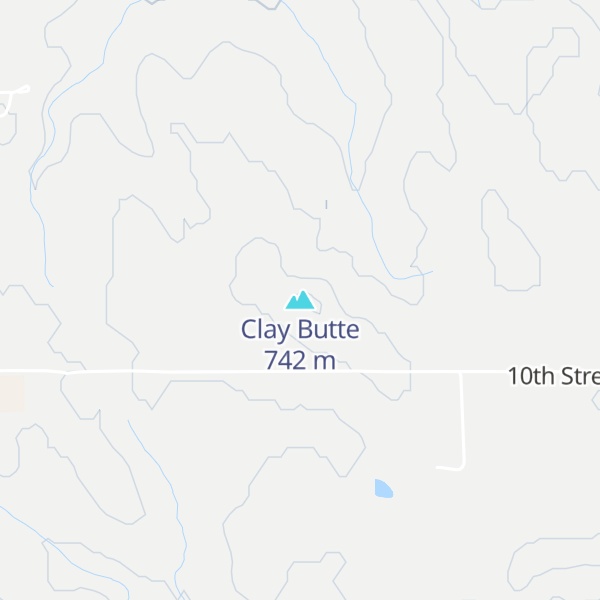 Map of Clay Butte