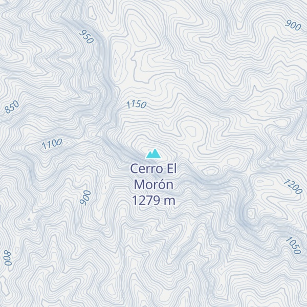 Map of Cerro El Morón