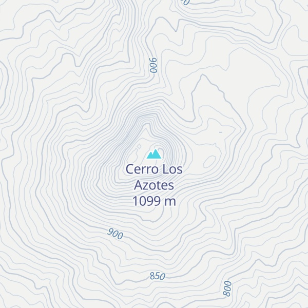 Map of Cerro Los Azotes