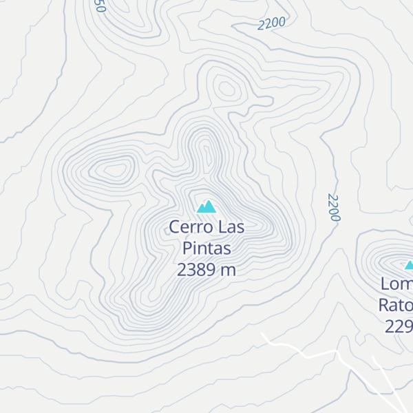 Map of Cerro Las Pintas