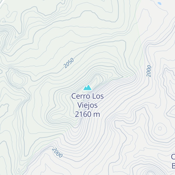 Map of Cerro Los Viejos