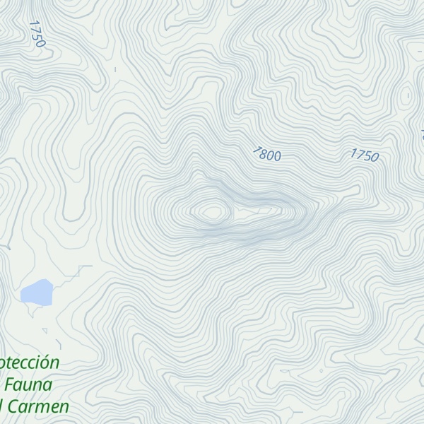 Map of Cerro El Secadero