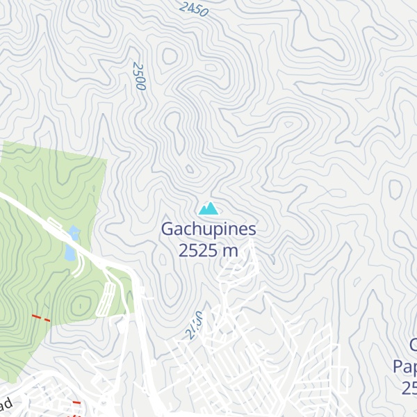 Map of Gachupines