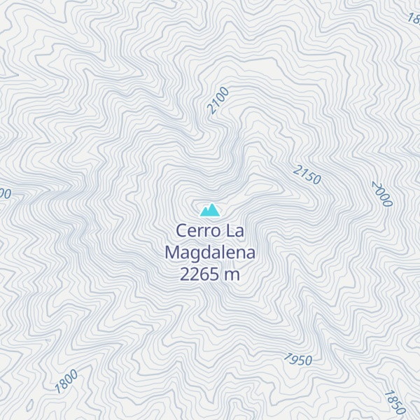 Map of Cerro La Magdalena