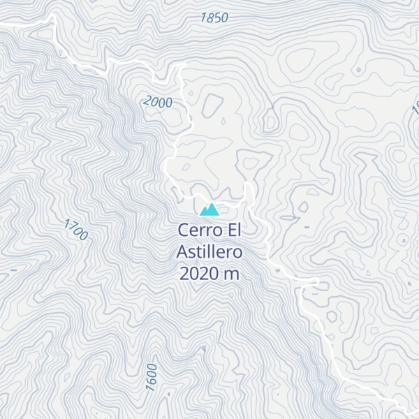 Map of Cerro El Astillero