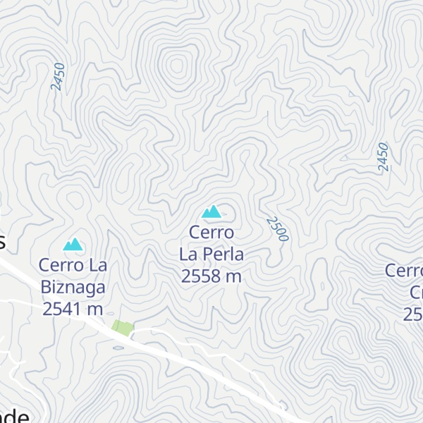 Map of Cerro La Perla
