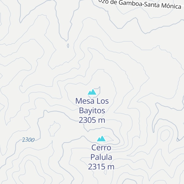 Map of Mesa Los Bayitos