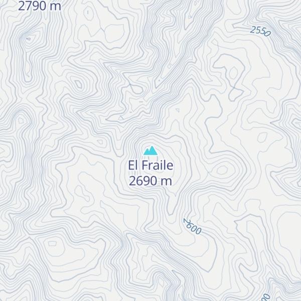Map of El Fraile