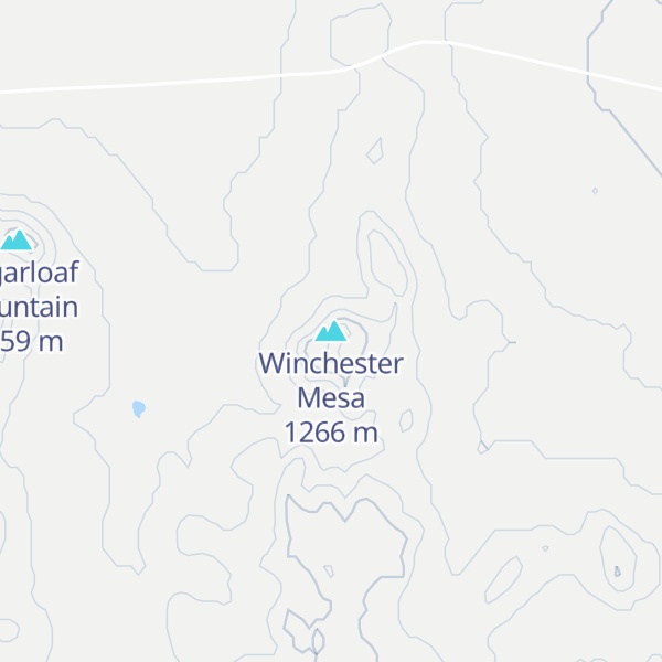 Map of Winchester Mesa