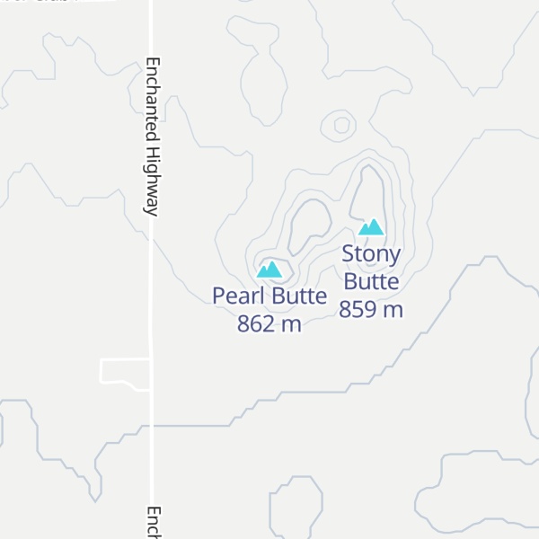 Map of Pearl Butte