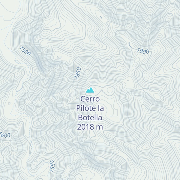 Map of Cerro Pilote la Botella