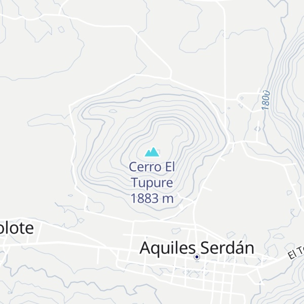 Map of Cerro El Tupure