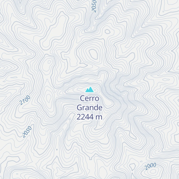 Map of Cerro Grande