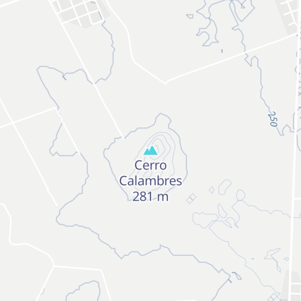 Map of Cerro Calambres