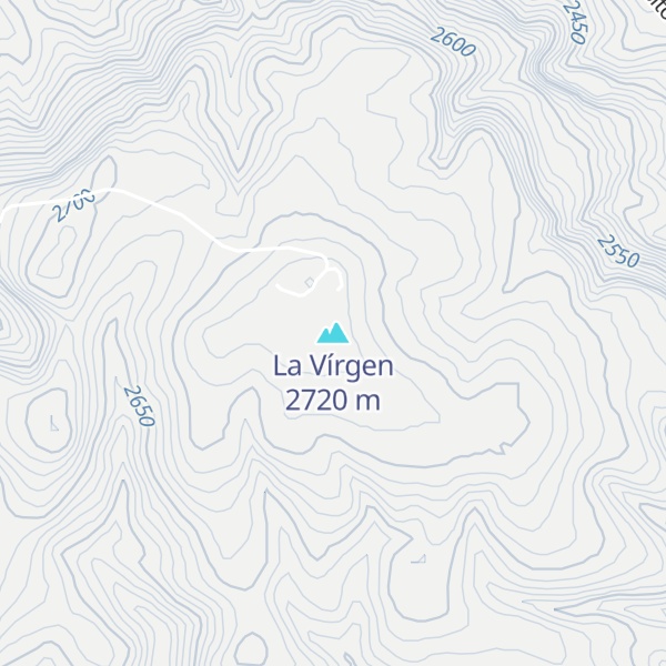 Map of La Vírgen