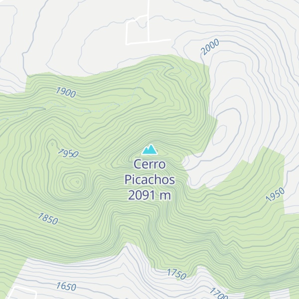 Map of Cerro Picachos
