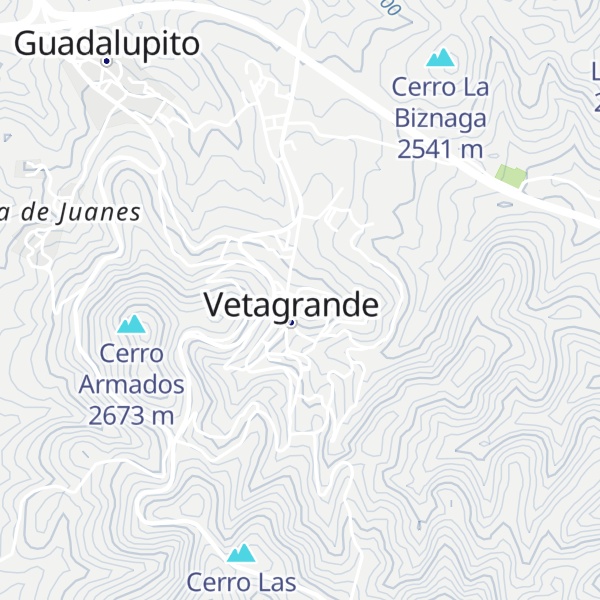 Map of Cerro San José