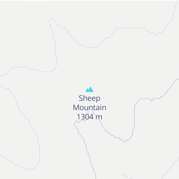 Map of Sheep Mountain