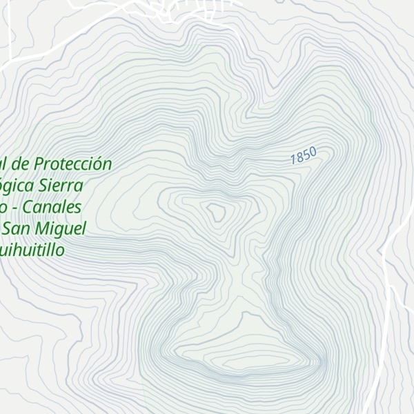 Map of El Chivero