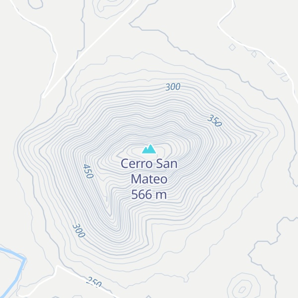Map of Cerro San Mateo