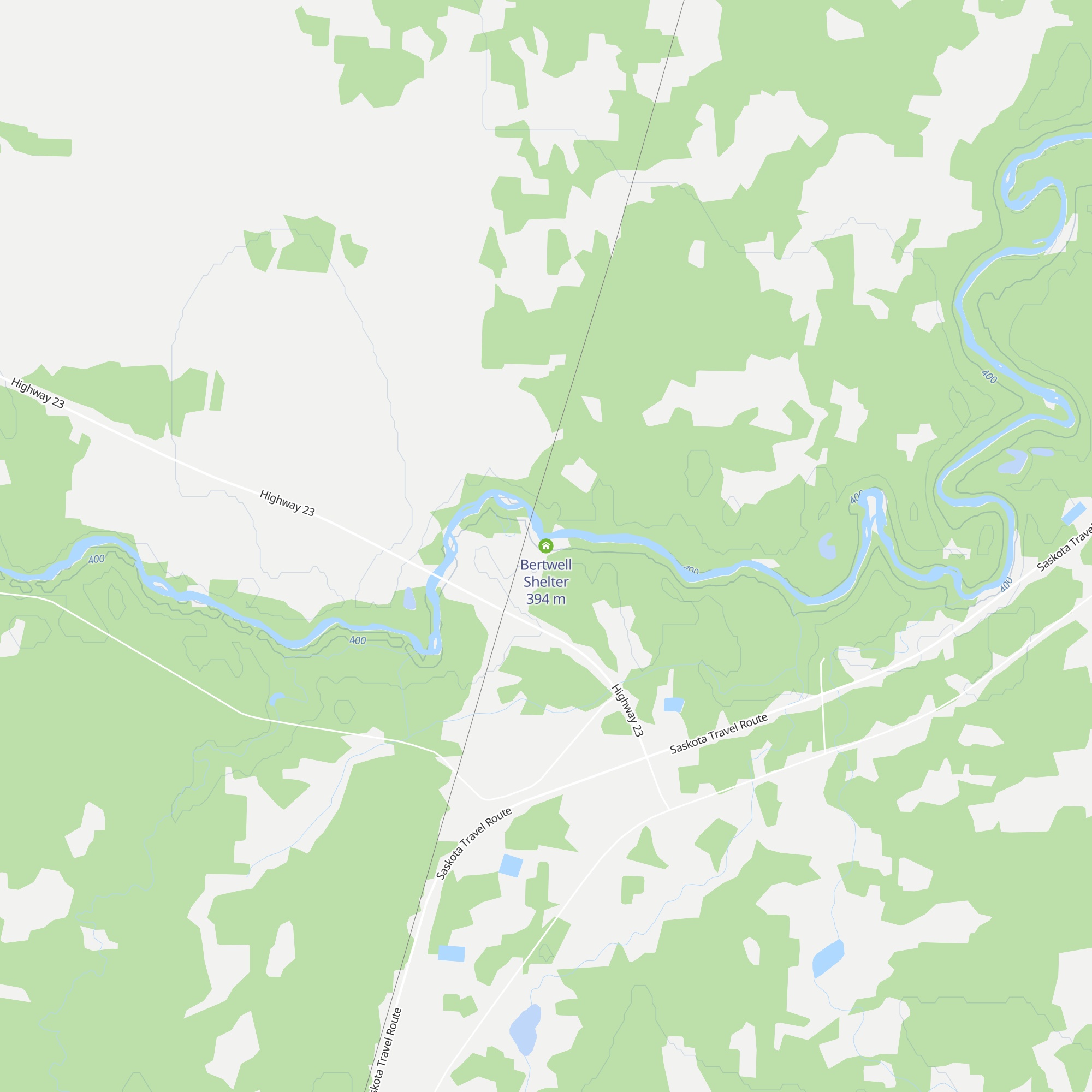 Bertwell Shelter map