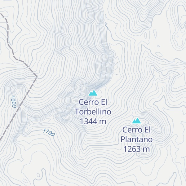 Map of Cerro El Torbellino