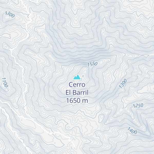 Map of Cerro El Barril