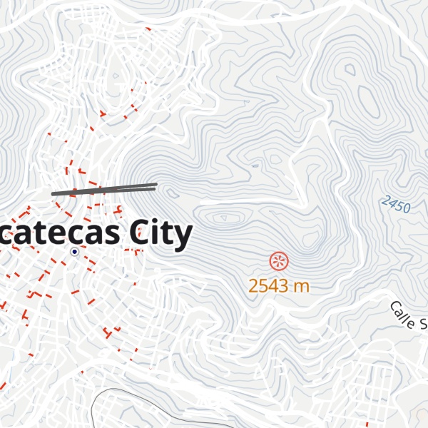 Map of Cerro La Bufa