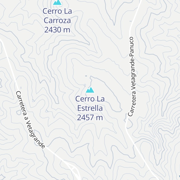 Map of Cerro La Estrella