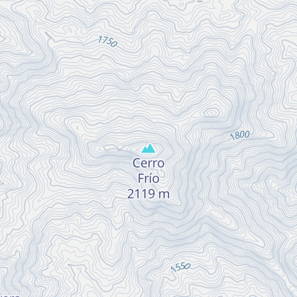 Map of Cerro Frío