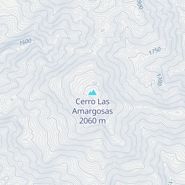 Map of Cerro Las Amargosas