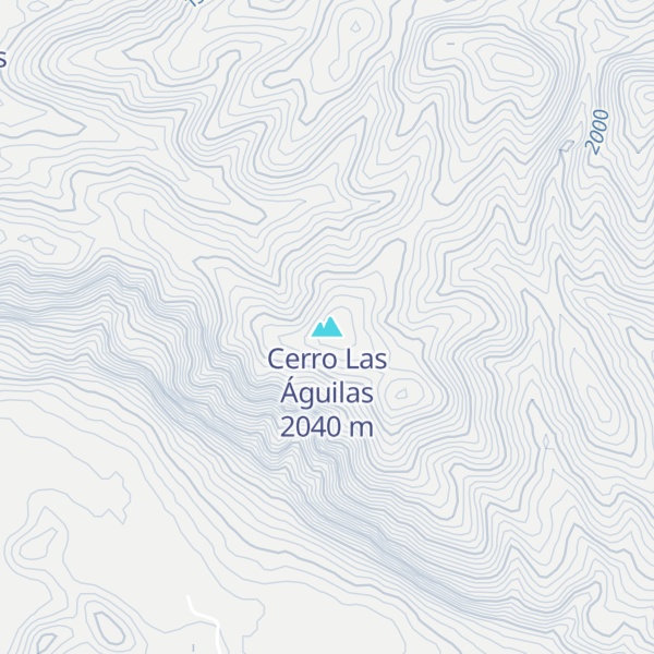 Map of Cerro Las Águilas