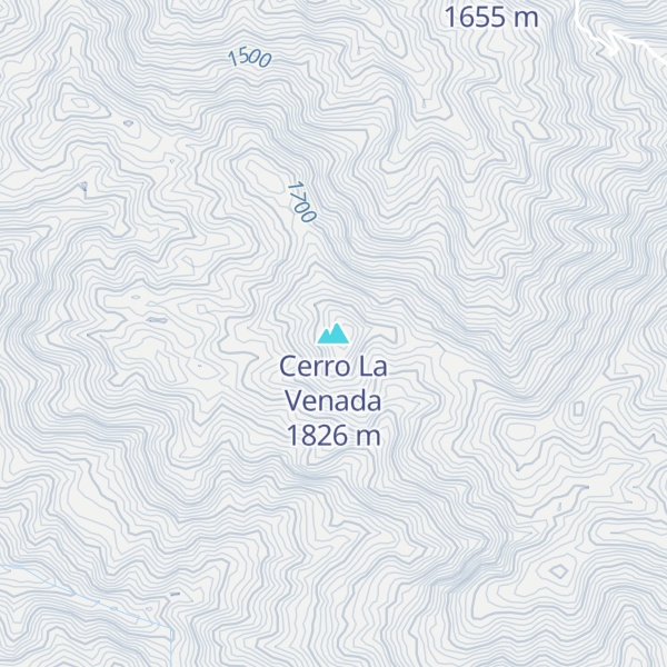 Map of Cerro La Venada