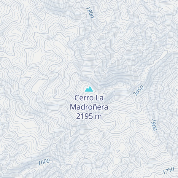 Map of Cerro La Madroñera