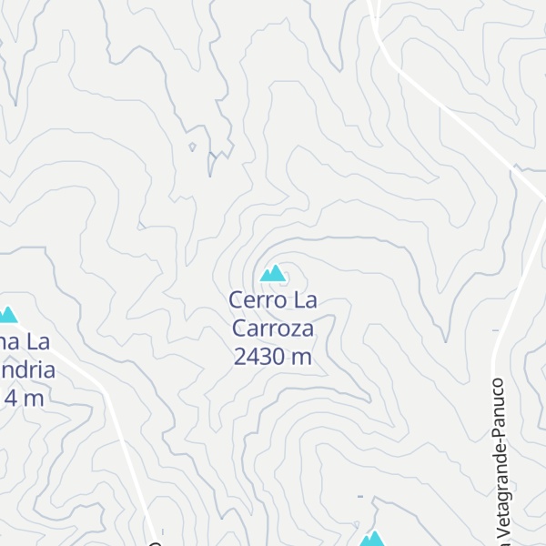 Map of Cerro La Carroza