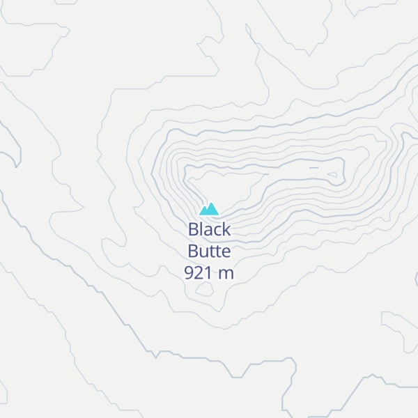 Map of Black Butte
