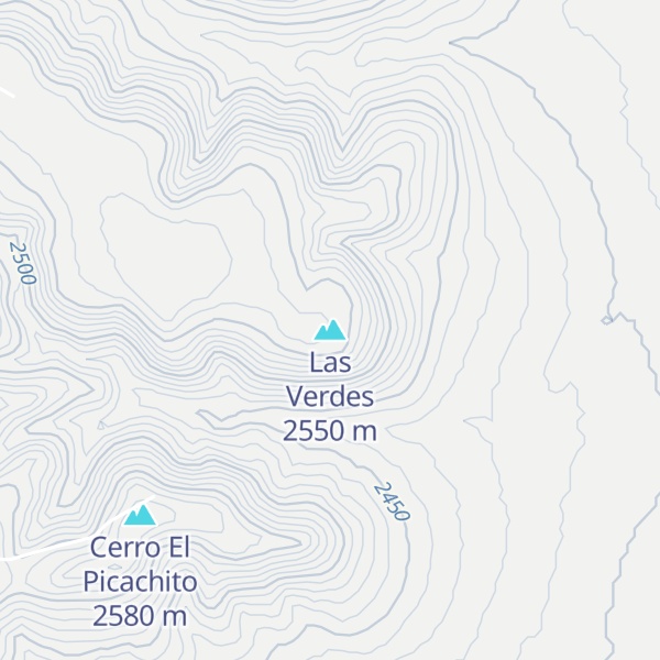 Map of Las Verdes